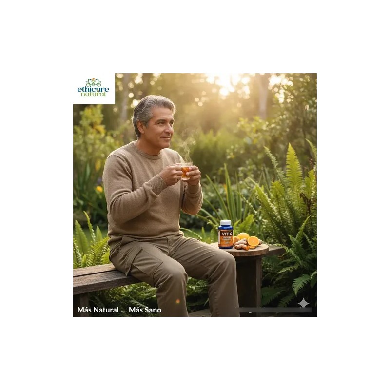 Ethicure Vitamina C, Jengibre Y Cúrcuma 90 Cápsulas