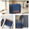 Large Hanging Toiletry Bag for Men, Travel Bathroom Bag with