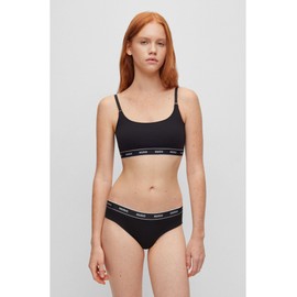 HUGO Women's Triplet Brief Stripe Briefs (Pack of 3), Black 1