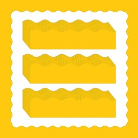 Containlol 118 ft Summer Borders for Bulletin Board Decoration, Yellow Theme Classroom Bulletin Board Borders for School Whiteboard Wall Poster Board Chalkboard Decor