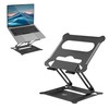 ACT AC8140 Foldable Aluminium Laptop Stand, Height-Adjustable Laptop Stand, up