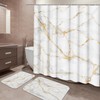 White Bathroom Sets with Shower Curtain and Rugs and Accessories,