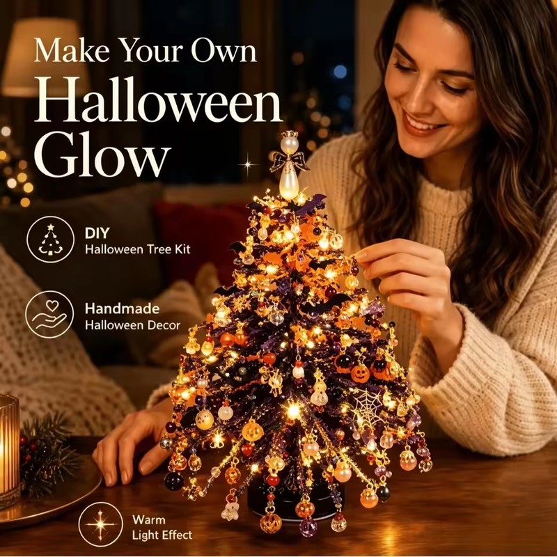 DIY Beaded Christmas Tree Craft Kit for Holiday Decorating –