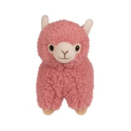 Kremstal Alpakahof Alpaca Stuffed Toy - Fluffy Cuddly Toy in Brown, Beige, Pink or White - Approx. 22 cm - Soft Llama Plush Toy for Children & Adults (Pink)