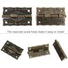QWORK® 4 Sets Retro Hasps Latch Decorative Wood Jewelry Latch