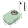 Thermal Lunch Box 1100ml Double Layer 3 Grid Design 304
