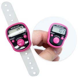 Pink Knit Counter Knitting Crochet Stitch Marker Row Counter,Finger Digital Counter,Stitch counters for Crocheting,Finger Counter