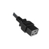 Power cable USA/IEC60320 °C19 1.8 m Black 12/YC18, SJT AWG