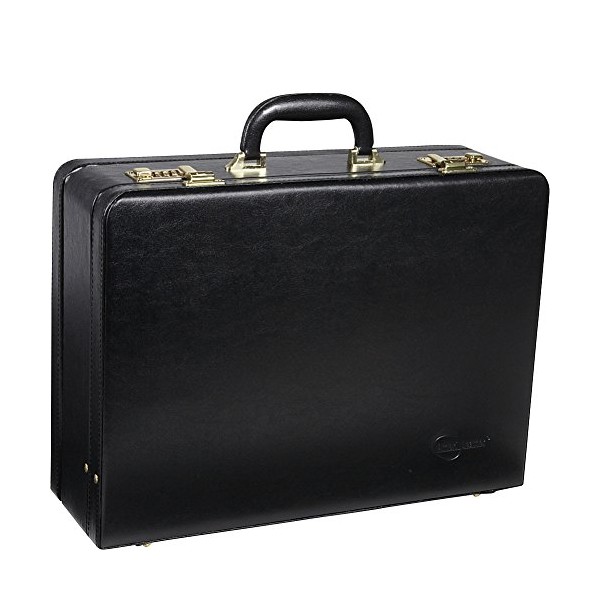 Amerilether Large Expandable Faux Leather Attachè Case (#2894-9)