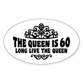 CafePress Funny 60Th Birthday Oval Car Bumper Sticker