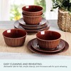 Pfaltzgraff Dannie Red 12 Piece Dinnerware Set, Service for 4,