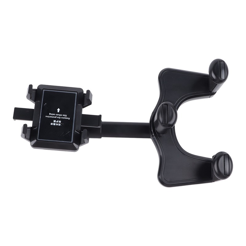 Car Rearview Mirror Phone Holder Adjustable 360 Degrees Rotation Multifunctional