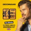 Groomarang 15 Piece Manicure Set for Men Stainless Steel Nail