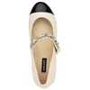 Nine West Women's Platy Flat, Cream/Black Multi 150, 7