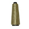 1 Roll 0.8MM Wide Metallic Glitter Crochet Yarn Sparkling Gold
