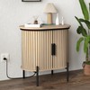 Simore Wood Nightstand with Charging Station, Bed Side Table, Mid