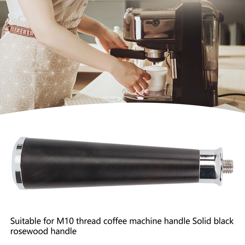 Coffee Portafilter Handle M10 Round Bottom Ebony Coffee Machine Replacement