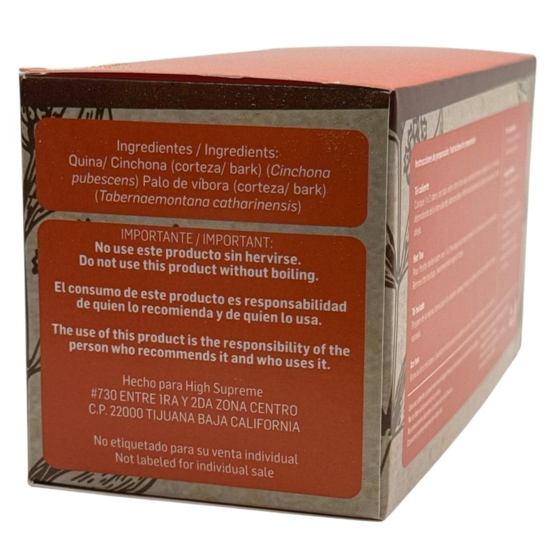 Quina Roja(chinona) & Palo de Víbora Tea – 100% Natural,