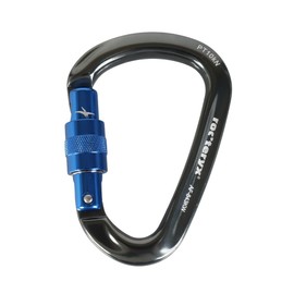 roc'Teryx RTAF843KW Mountain Climbing Carabiner HMS Midi Screw Gray (Blue Gate)