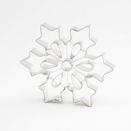 thermohauser Cookie Cutter Stainless Steel Snowflake Large Smooth Edge Diameter 19.5 cm