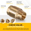 One Way Brass Check Valve, 1" NPT male in/ 1"