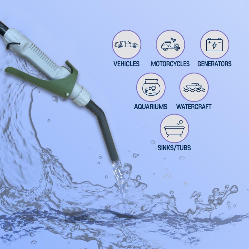 [LITE DELIGHT] Transfer Pump for Fuel, Water & More, 2.4
