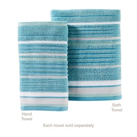 SKL Home by Saturday Knight Ltd. Seabrook Stripe Bath Towel, Teal