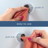 S&T INC. Round Adhesive Push Towel Hooks for Kitchen, Hand