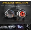 2Pcs Dynamic Devil Eyes Light for Cars with Lens, Devil