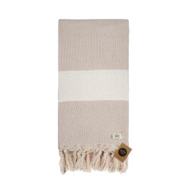 KZY LONDON Beach Towel - Large Turkish Beach Towels for Camping, Swimming, Bath, Gym, Picnic - Quick Dry, Super Absorbent, Lightweight, Compact Cotton Hammam Towels for Adults, Men, Kids (Beige)
