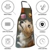 Cute Dog Aprons with Pockets - Chef Apron Puppy Looking