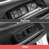 4 Pieces Door Window Switch Trim Carbon Fibre Style Replacement