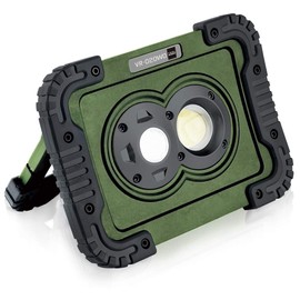 Kishima Doug Portable LED Work Light, Olive, Approx. W170, D45, H125mm