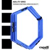 Capelli Sport Hexagonal Speed Rings, Interlocking Hex Agility Ladder Rings
