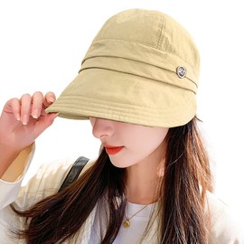 YUMISS Women's UV Protection Hat, Sun Protection Hat, 2024 New Wide, Quick-Drying, Ultra Lightweight Material, Small Face Hat, Sun Protection, Size Adjustable, Large Size, Difficult to Fly,