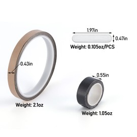 Alwonder Adhesive Weights, Fishing Lure Adhesive Weight Strips Paddle, Add Weight Lead Tape Strips to Suspending Crankbaits, Adhesive Sinkers Stick Weights for Hardbait, Swimbaits, Jerkbaits 0.47in