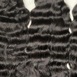 Unprocessed 100% Cuticle Aligned Indian Raw Hair Extensions Natural Temple Virgin Raw Hair Weave Vendor Wholesalestyle: Natural Wave, color: Black, Stretched Length: 20 Inches