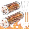 Farerkass Rolling Grill Basket, Pack of 2 Rolling Grill Baskets,