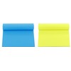 4A Sticky Notes,6 x 8 Inches,Large Size,Neon Yellow&Blue,Lined,Self-Stick Notes,100 Sheets/Pad,2