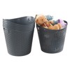 Gainhope 6 Pack 30 L Plastic Large Storage Basket, Laundry