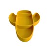 Little Sadi Airplane-Shaped Silicone Plate (Yellow)