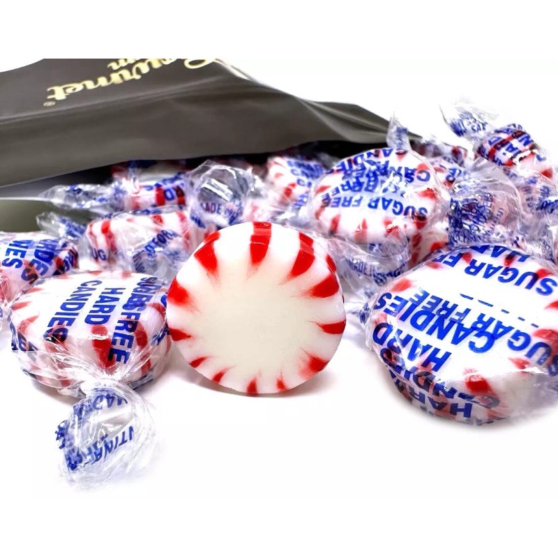 SweetGourmet Sugar-Free Peppermint Starlight Mints Hard Candy | 1 Pound