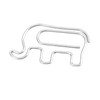 100pcs Paper Clip Cute Elephant Shaped Stainless Steel Paper Clip