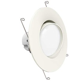 Sunco Lighting 5 Inch/6 Inch Gimbal LED Downlight, 12W=60W, 2700K Soft White, 800 LM, Dimmable, Adjustable Recessed Ceiling Fixture, Simple Retrofit Installation