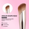 Angled Concealer Brush Under Eye, Medium Nose Contour Brush Foundation