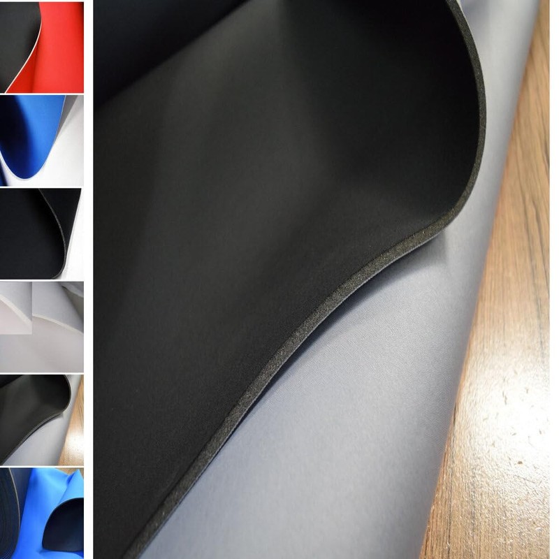 StoffBook E404 Double Face Neoprene Fabric 5 mm Black /