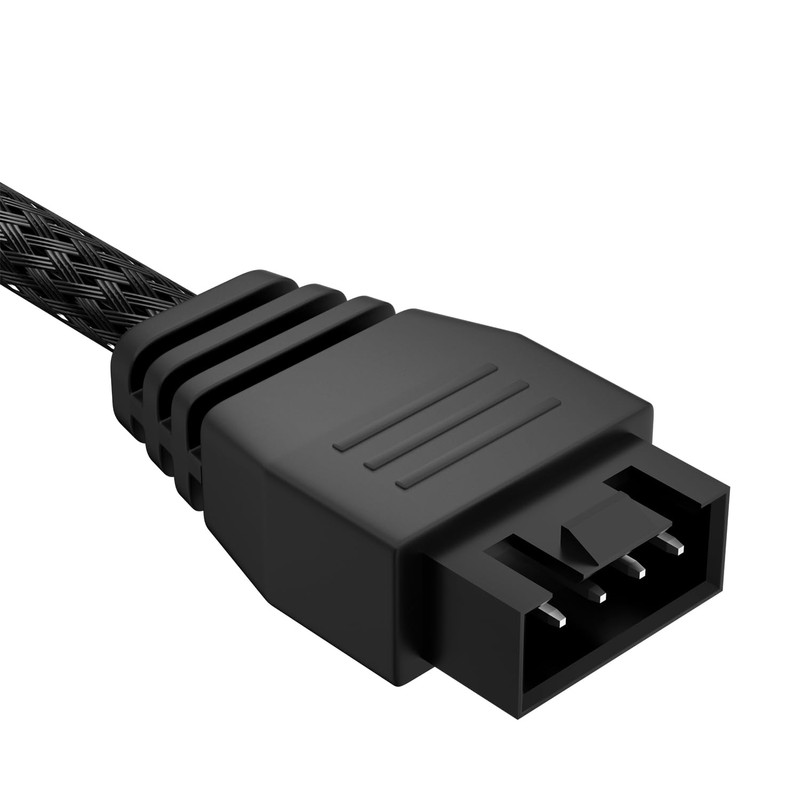 Standard ARGB 3-Pin to 4-Pin RGB Fan Adapter Cable for