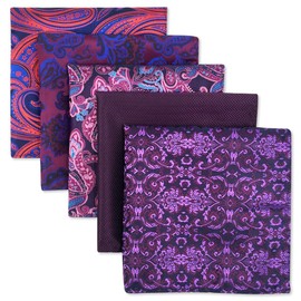 Shlax&Wing 5 Pieces Assorted Men's Handkerchiefs Set - l