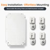 QILIPSU Waterproof Junction Box IP67 Outdoor Plastic Electrical Project Enclosure