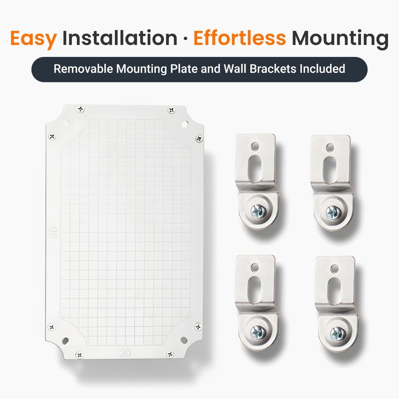 QILIPSU Waterproof Junction Box IP67 Outdoor Plastic Electrical Project Enclosure